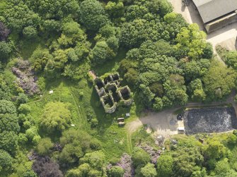 Oblique aerial view of Castlewigg country house, taken from the NE.