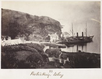 View of Port Askaig harbour, Islay. 
Titled: 'Portaskaig, Islay'. 

