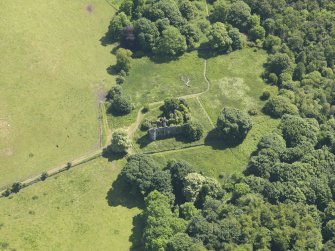 General oblique aerial view of Auchans House, taken from the W.