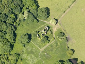 General oblique aerial view of Auchans House, taken from the SE.