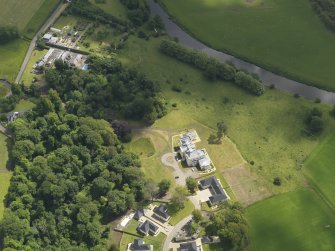 Oblique aerial view of Craig House and policies, taken from the W.