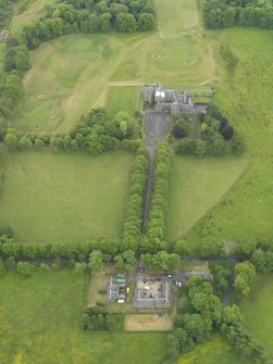 Oblique aerial view of Rowallan House, taken from the NNE.