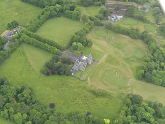 Oblique aerial view of Rowallan House, taken from the WNW.