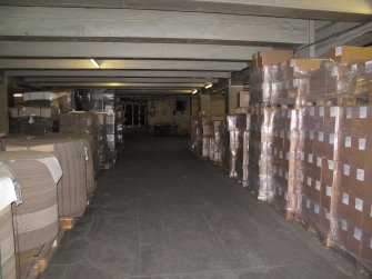 Interior. Finished Goods Shed (building 8) looking north