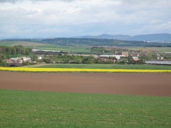 General view. Guardbridge Papermil, distant view across the River Eden from the south east.