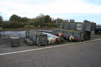 N end of site (NO4510 1966). View of Motray Yard: steel rolls.