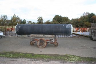 N end of site (NO4510 1966). View of Motray Yard: steel roll on carrier.