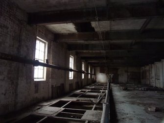 Interior. Former Grass Boiler feed floor (NO45044 19595). Disused area where grass (esparto) fed into the boilers on the floor below.