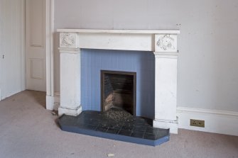 Interior. Ground floor. Drawing room. Fireplace. Detail