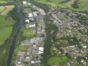 Oblique aerial view centred on the business park, taken from the SW.
