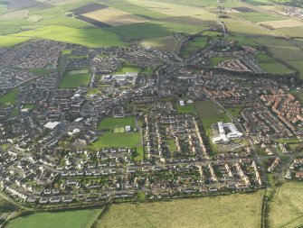 General oblique aerial view centred on town, taken from the S.