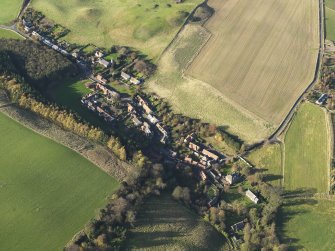 General oblique aerial view centred on the village, taken from the SE.