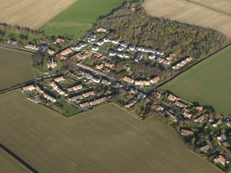 General oblique aerial view of the village, taken from the SW.