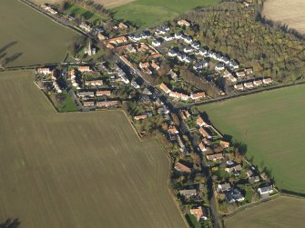 General oblique aerial view of the village, taken from the S.