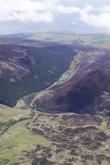 General oblique aerial view looking down Glen Loth, taken from the NW.