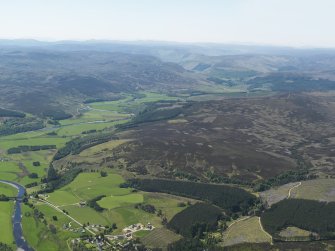 General oblique aerial view of Strath Dearn, taken from the NE.