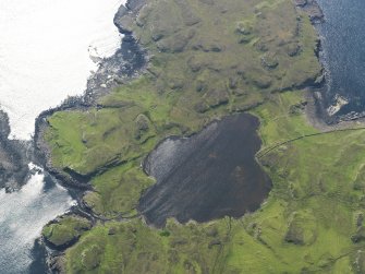Oblique aerial view centred on Loch na h-Airde, taken from the ENE.