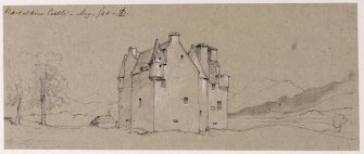 Drawing of Barcaldine Castle.
