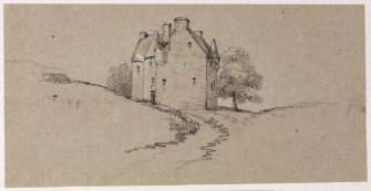 Drawing of Barcaldine Castle.
