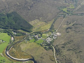 General oblique aerial view of Kinlochewe, taken from the N.