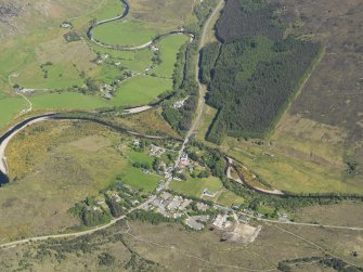 General oblique aerial view of Kinlochewe, taken from the W.