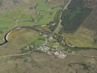 General oblique aerial view of Kinlochewe, taken from the N.