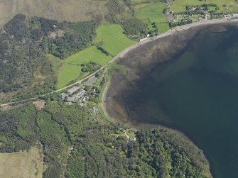 General oblique aerial view, taken from the NW.