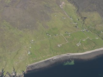 Oblique aerial view centred on Melvaig, taken from the WNW.