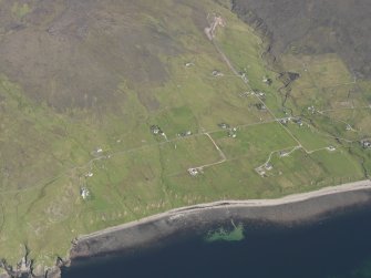 General oblique aerial view centred on Melvaig, taken from the NW.