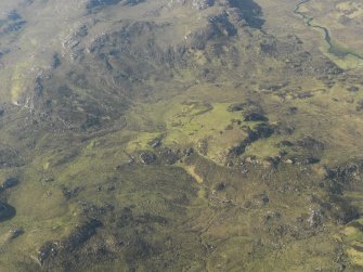 Oblique aerial view of the field system, centred NG 986 892, taken from the N.