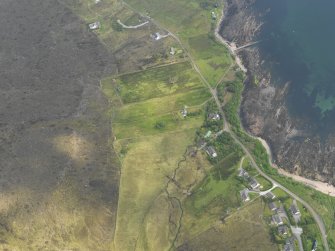 General oblique aerial view of the crofting township of Laide, taken from the S.