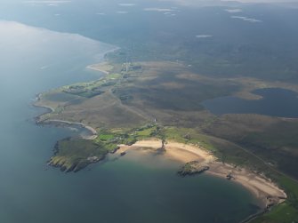 General oblique aerial view of Camas Na Muic and Firemore, looking towards Inverasdale, taken from the N.