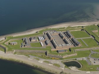 Oblique aerial view of Fort George, taken from the S.