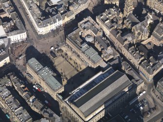 Oblique aerial view centred on the Caird Hall, taken from the S.