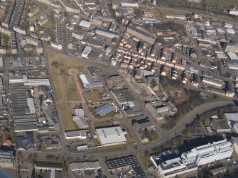 Oblique aerial view centred on the mill, taken from the SSE.