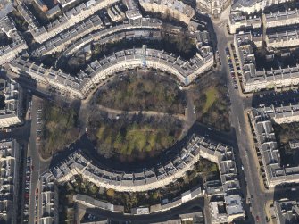 Oblique aerial view centred on the Circus, taken from the SSW.