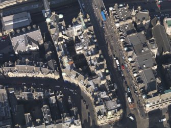 Oblique aerial view centred on Cockburn Street, taken from the SSE.