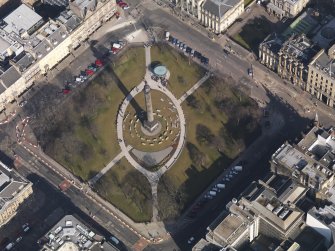 Oblique aerial view centred on the Square, taken from the SW.