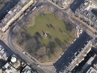 Oblique aerial view centred on the Square, taken from the SW.