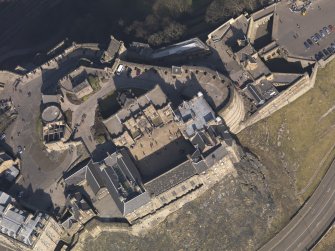 Oblique aerial view centred on Crown Square, taken from the SW.