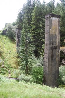 The remains of Raasay mine tramway bridge.