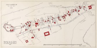 'Old Edinburgh', I G Lindsay, 1939, map of the old town by I G Lindsay