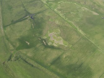 Oblique aerial view centred on Eilean Chaluim Chille, taken from the SSW.