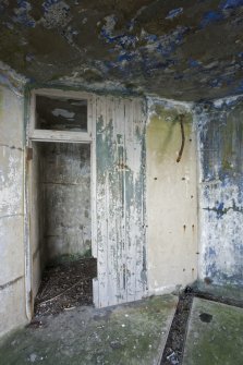 Interior. NW searchlight emplacement showing cupboard or office.