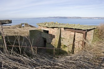 View from SE showing rear of gun emplacement.