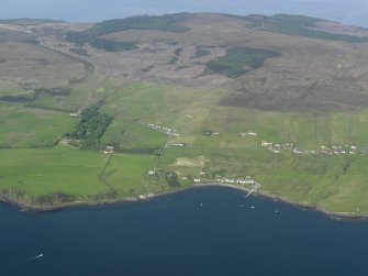 General oblique aerial view of Stein village, taken from the SW.