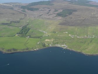 General oblique aerial view of Stein village, taken from the SW.