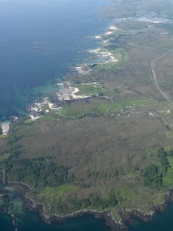 General oblique aerial view looking along the coast between Back of Keppoch and Morar, taken from the S.