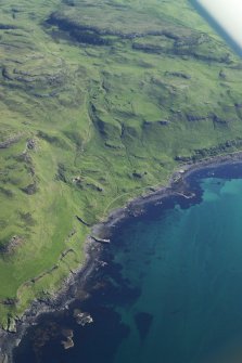 General oblique aerial view of the coast of Mull at Calgary, taken from the WSW.