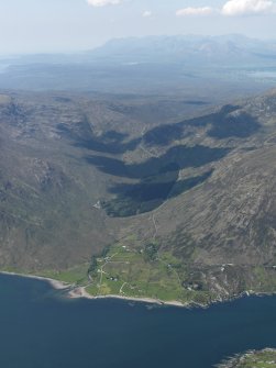 General oblique aerial view of Kylerhea. taken from the E.